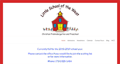 Desktop Screenshot of littleschoolofthewest.com